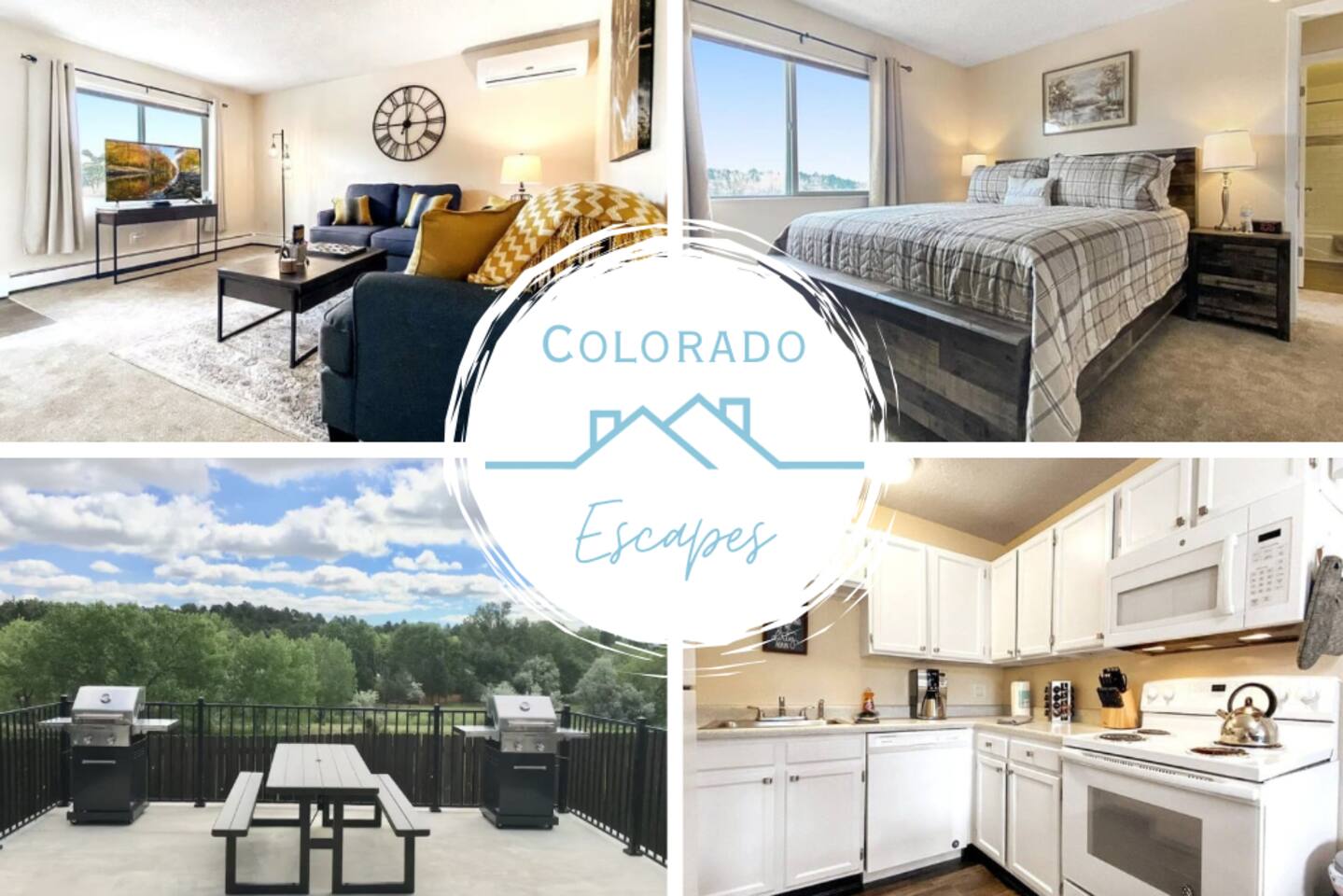 "Academy Hideaway: King Bed, AC, View & Laundry!"