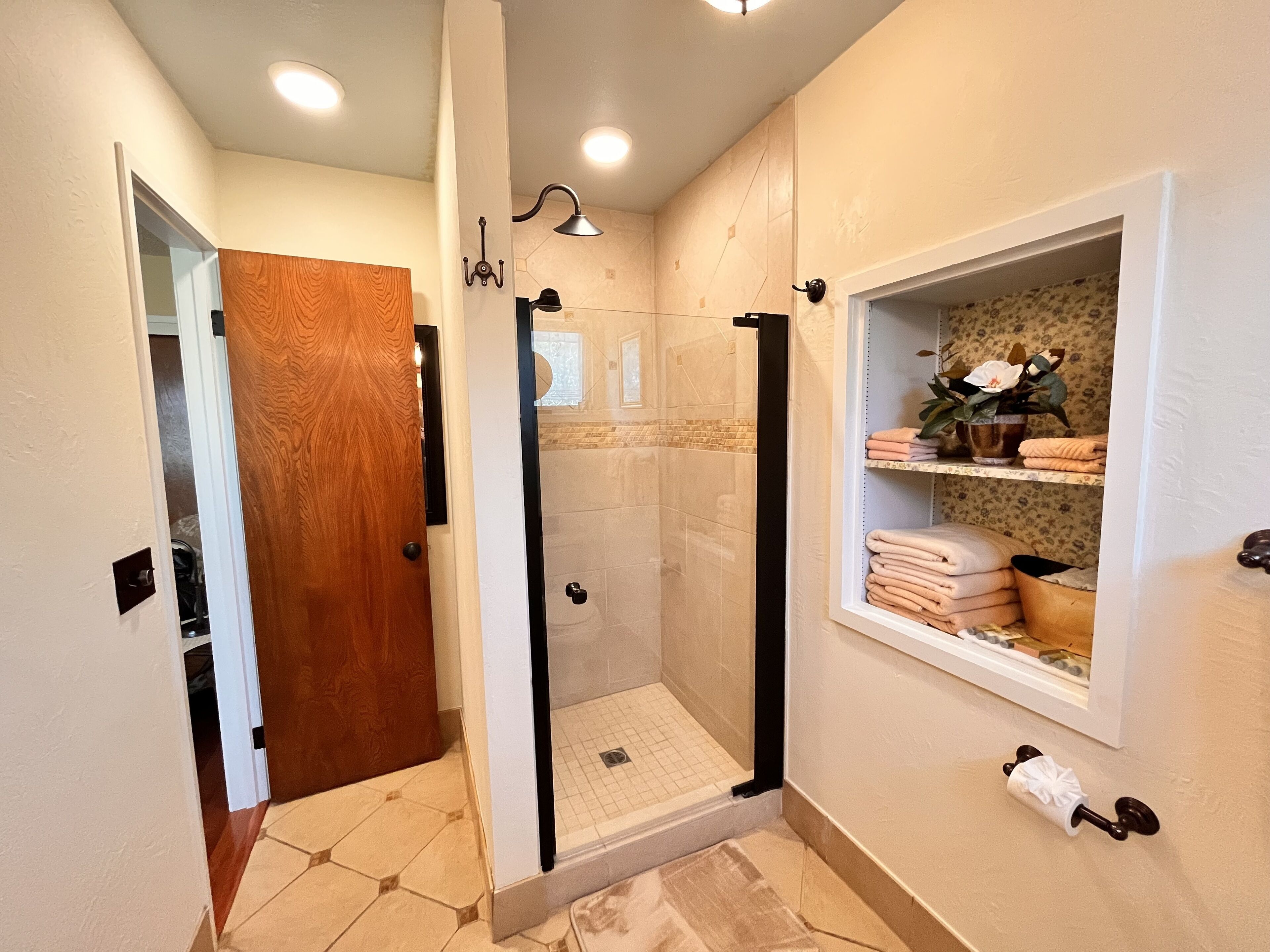 Master bathroom shower.