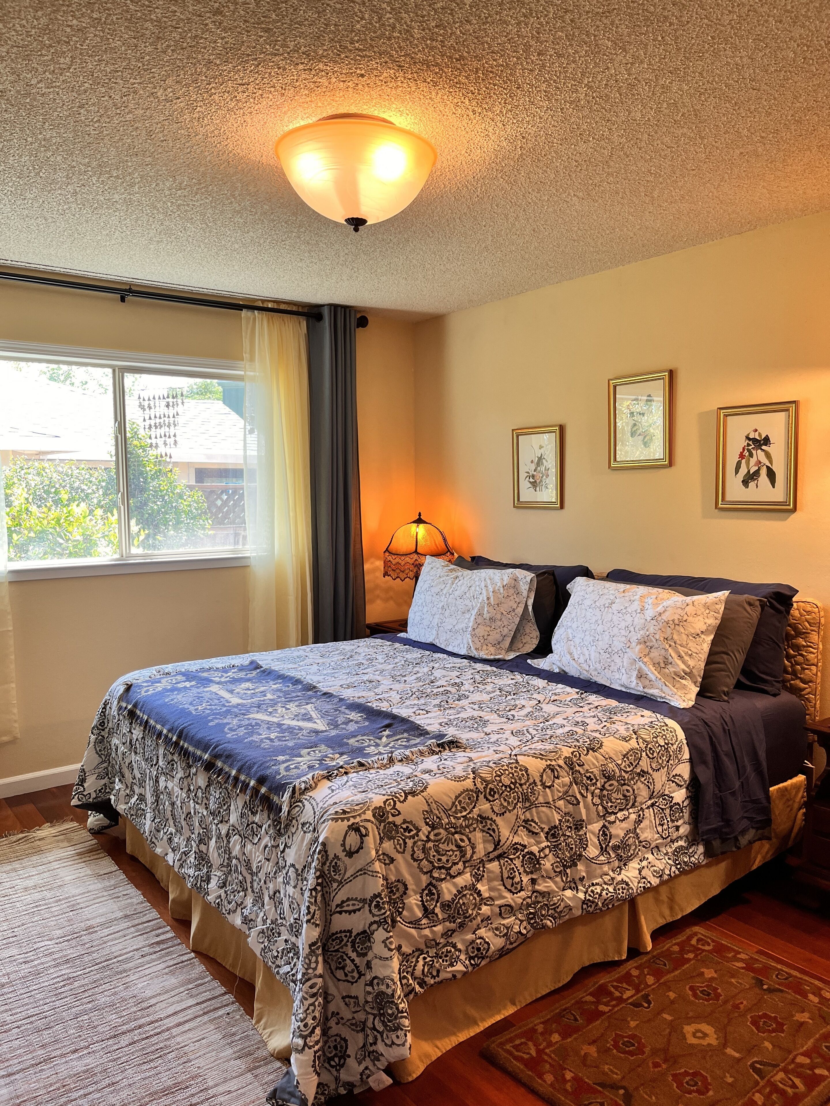 Master Bedroom with a king bed.