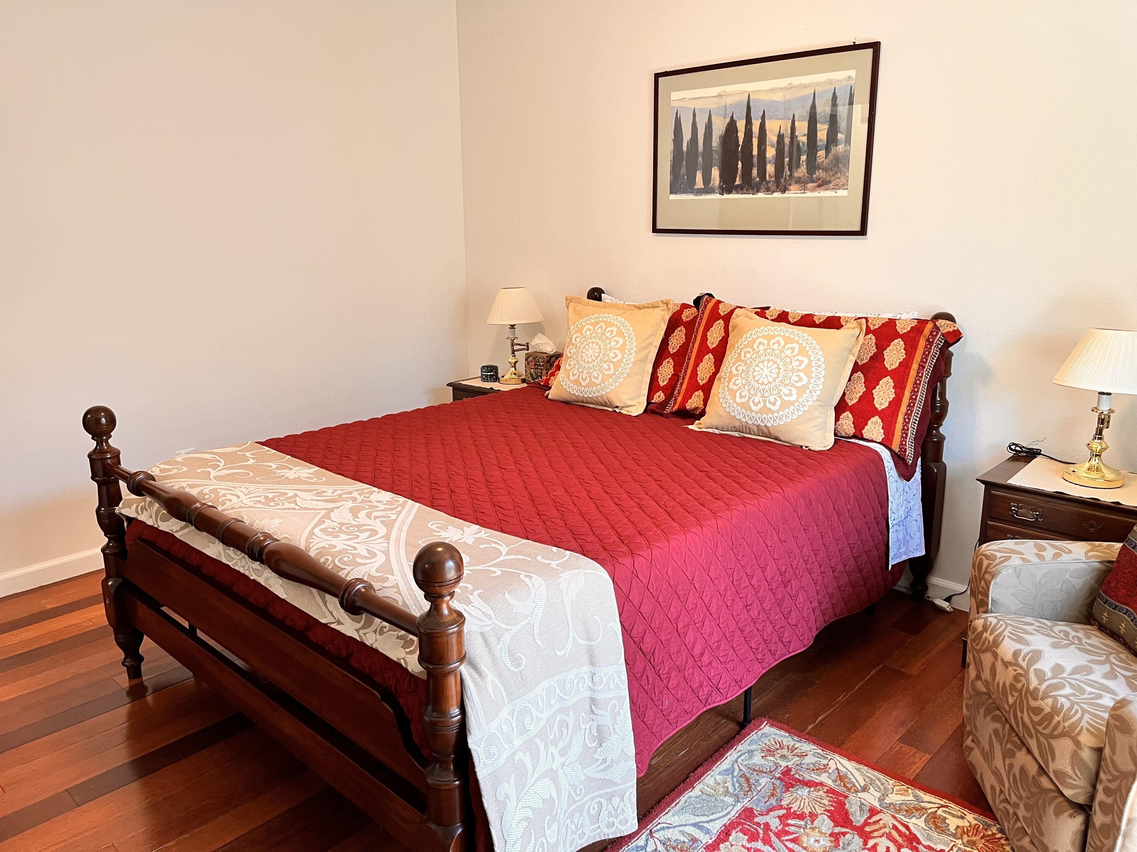 Bedroom #2 with a queen bed.