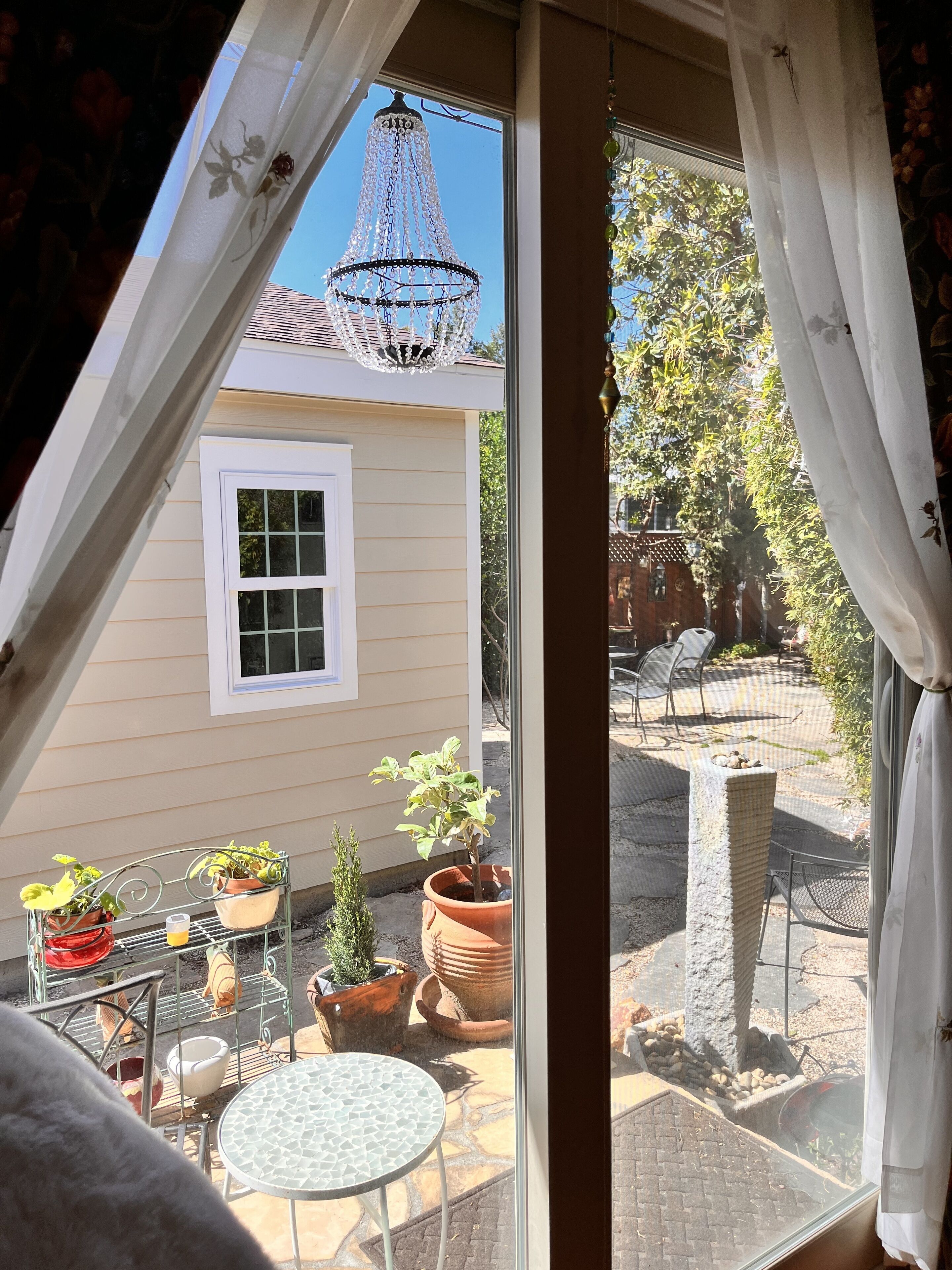 View from sliding glass door in bedroom#2.