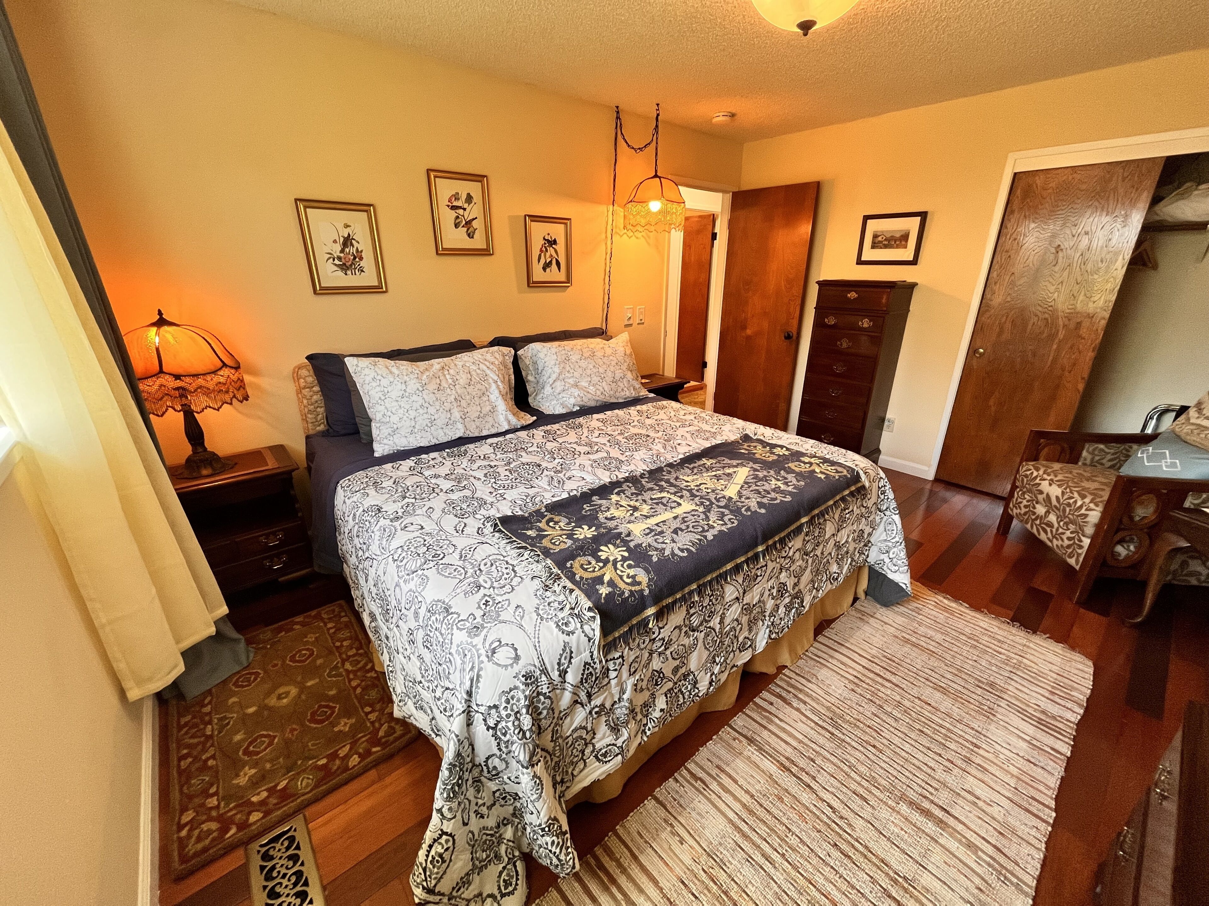 Master bedroom and closet