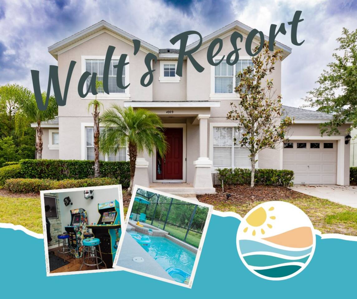 Top Rated Disney-Themed Villa~Arcade Room~Pool/Spa