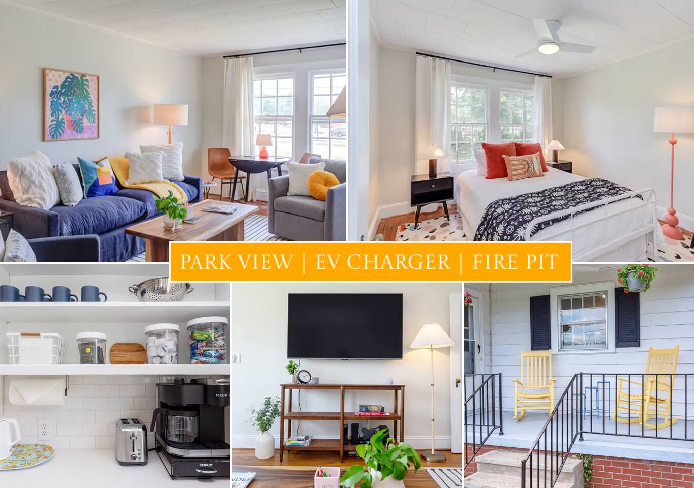Chic Duplex in Graham | Park view | BBQ Grill