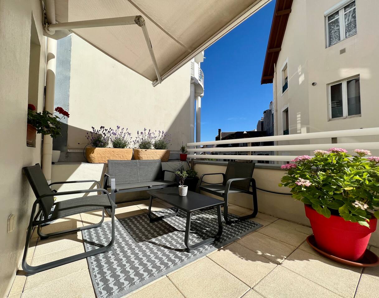 120 m2 avec 2 terrasses ensoleillées à Biarritz