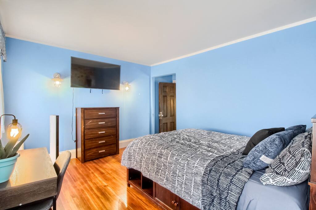 Cozy blue room in a mansion #2