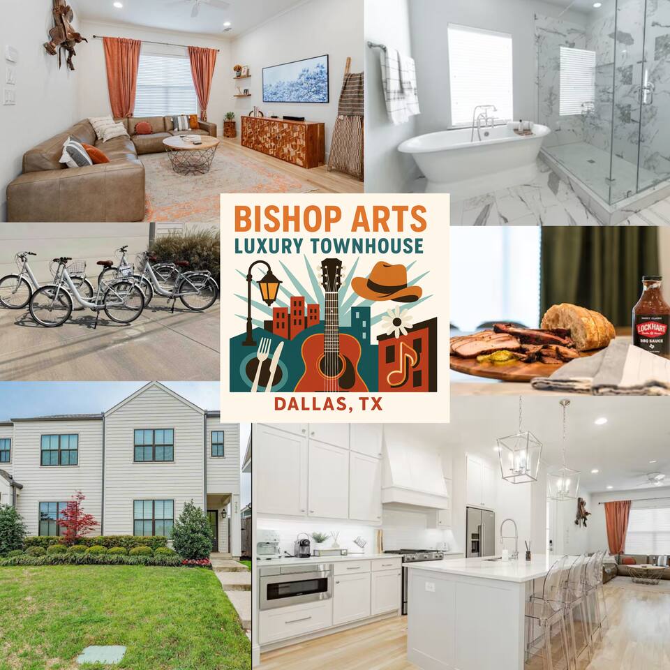 Luxe Townhouse Walking Distance Bishop Arts!