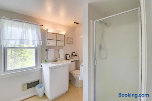 En suite bathroom for the twin bedroom