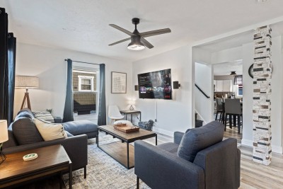 Modern Lansing 3 Bedroom Home Near Downtown and MSU with Game Room