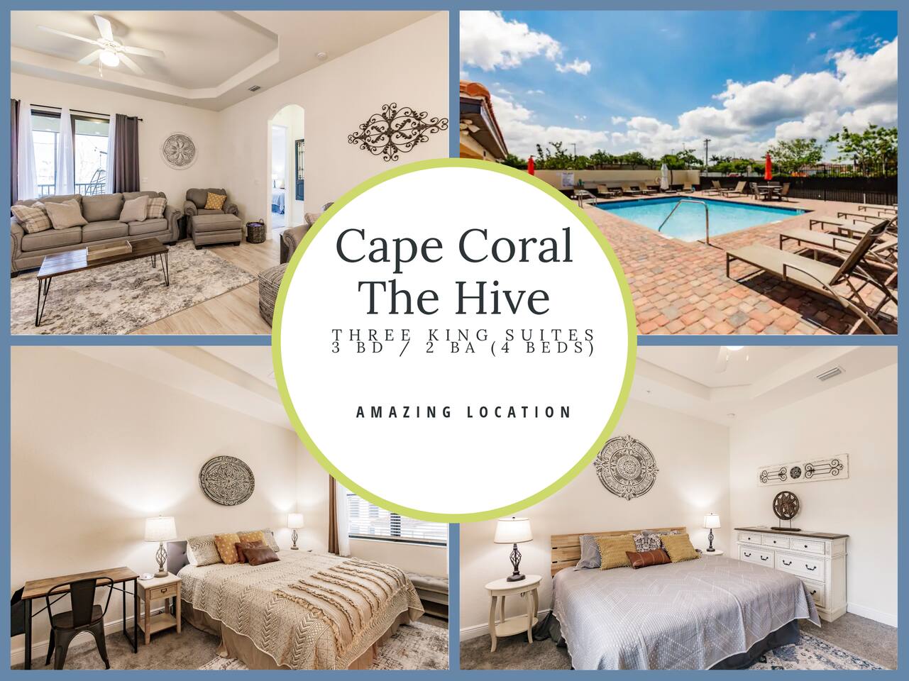 Luxury 3bd King Condo~Pool, Beach, Baby, Golf Gear