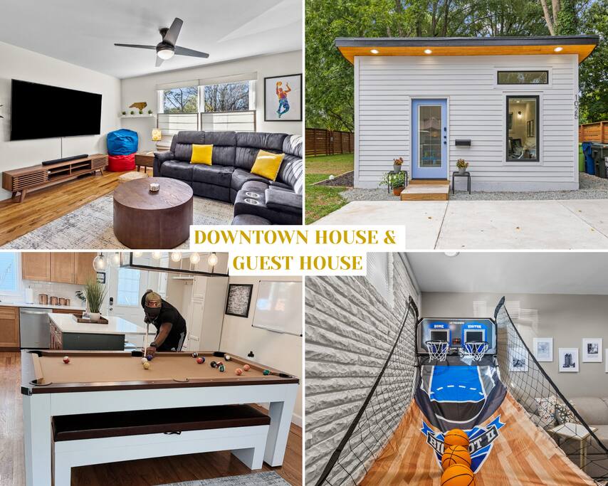 Sleeps12|3Kitchens|Downtown|GolfSim|Pool&Pong