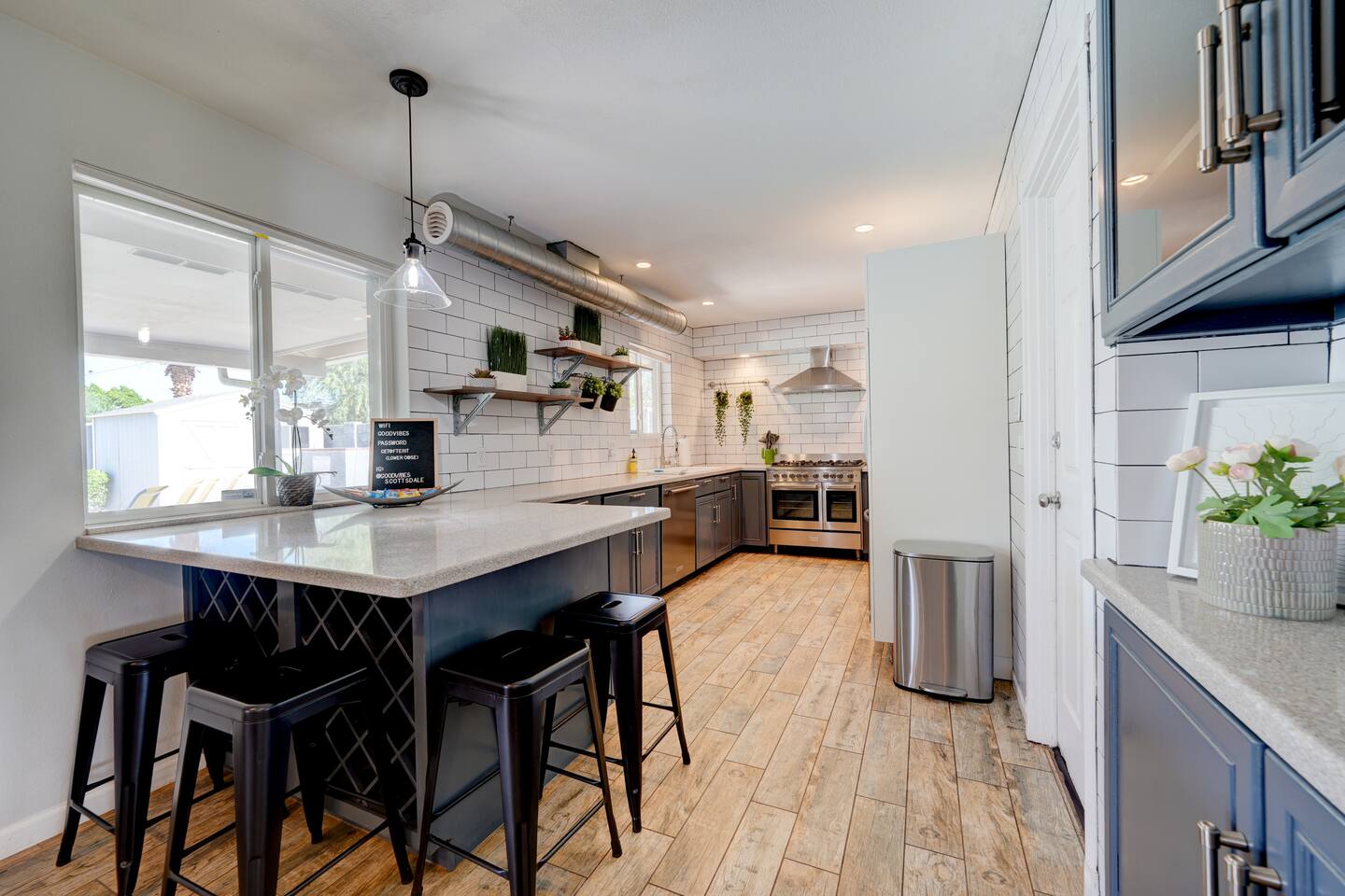 Don't feel like cooking? Ok! How's this for a bit of local knowledge/news: The Elenor is a brand new, super trendy, midcentury modern brunch spot just a five minute walk from this property! We can't wait to check it out!