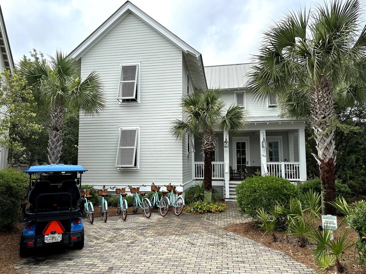 Gorgeous 30A Beach House w Pool, Golf Cart & Bikes