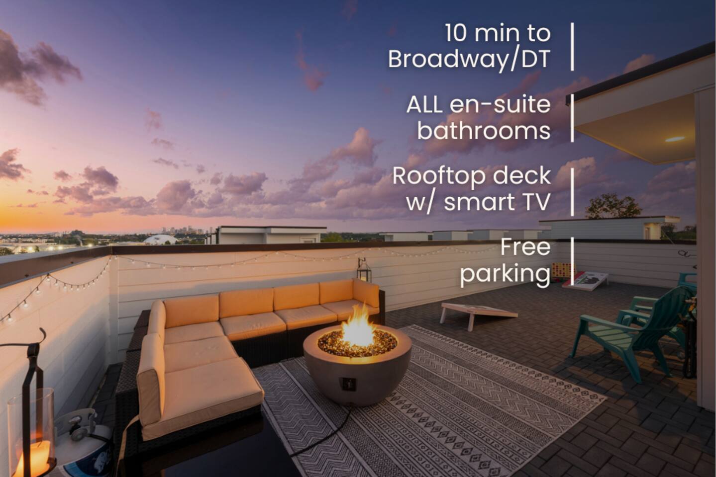 10 Min to DT | EnSuite Bathrooms | King/Queen Beds