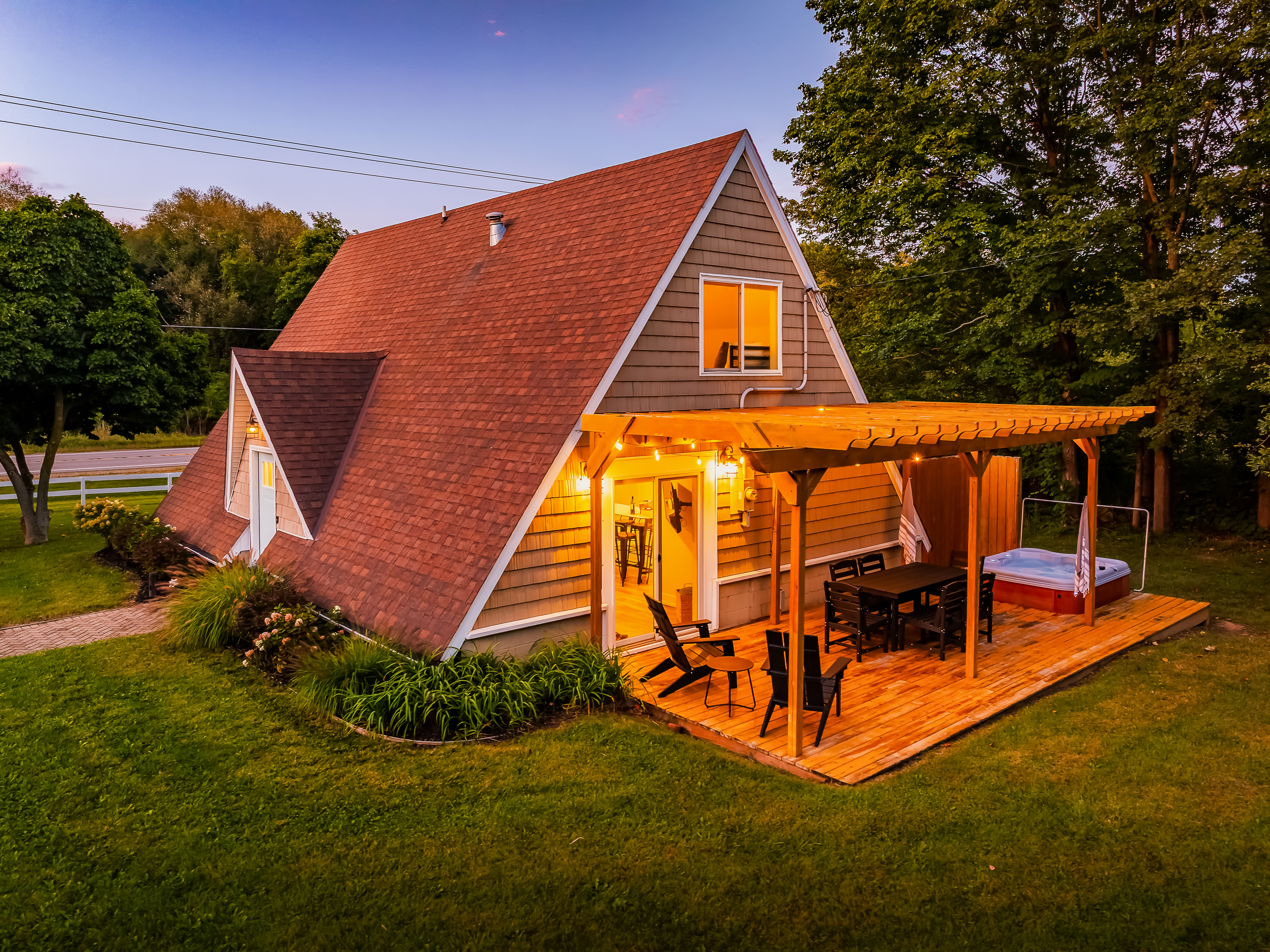 Saugatuck Area A-Frame | Hot Tub Retreat