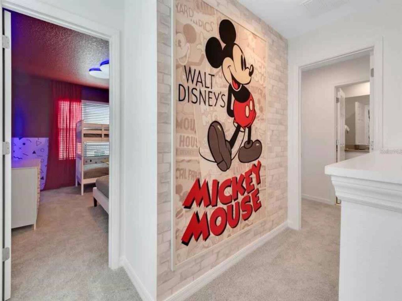 Disney Themed 5 bed 5 bath Townhome that sleeps 12 with Private Plunge Pool located in the Solara Resort Community in Kissimmee, 15 minutes from Disney Theme Parks.