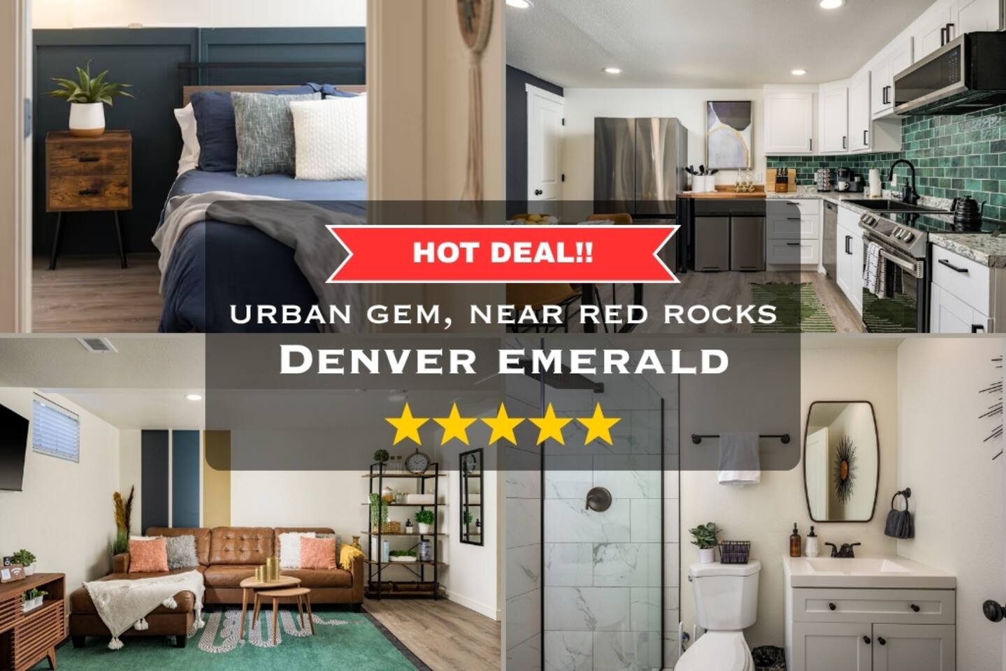 Cozy 1BR King Bed w/ Kitchen Near RiNo
