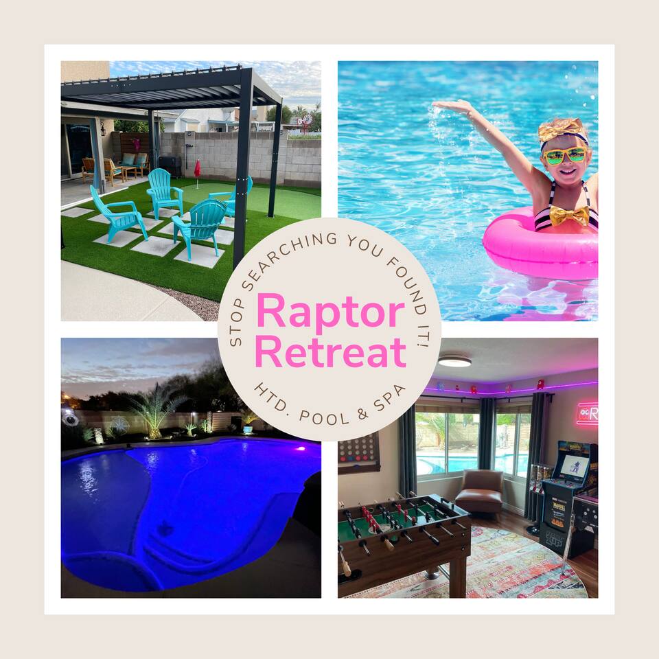 Scottsdale Family Oasis | Htd Pool & Spa | Arcade