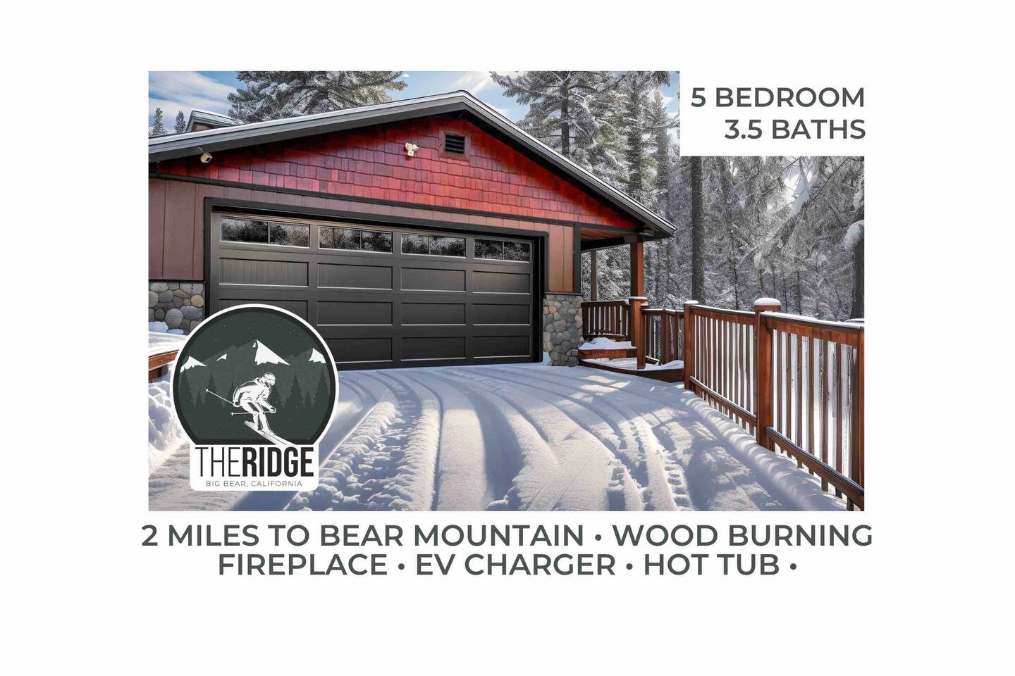 Moonridge Cabin | 5BR | EV Charger | Spa | Pets OK