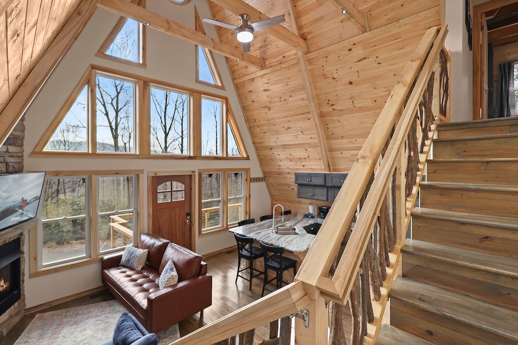Brand New A-Frame Cabin on Beech Mountain!