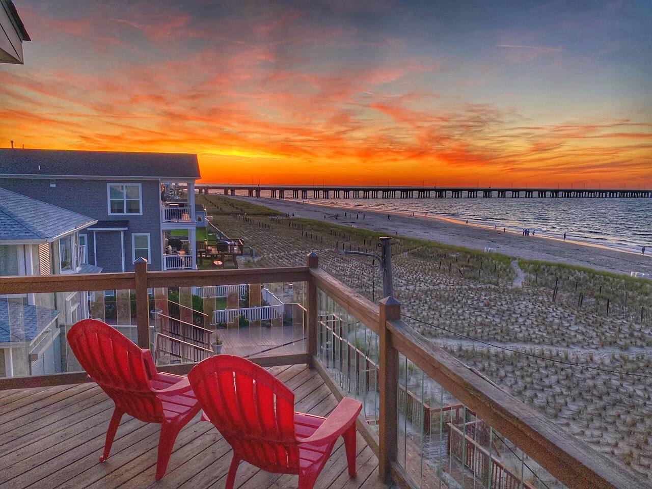 Beach Front Views ~ Chics Beach Gem + Garage!