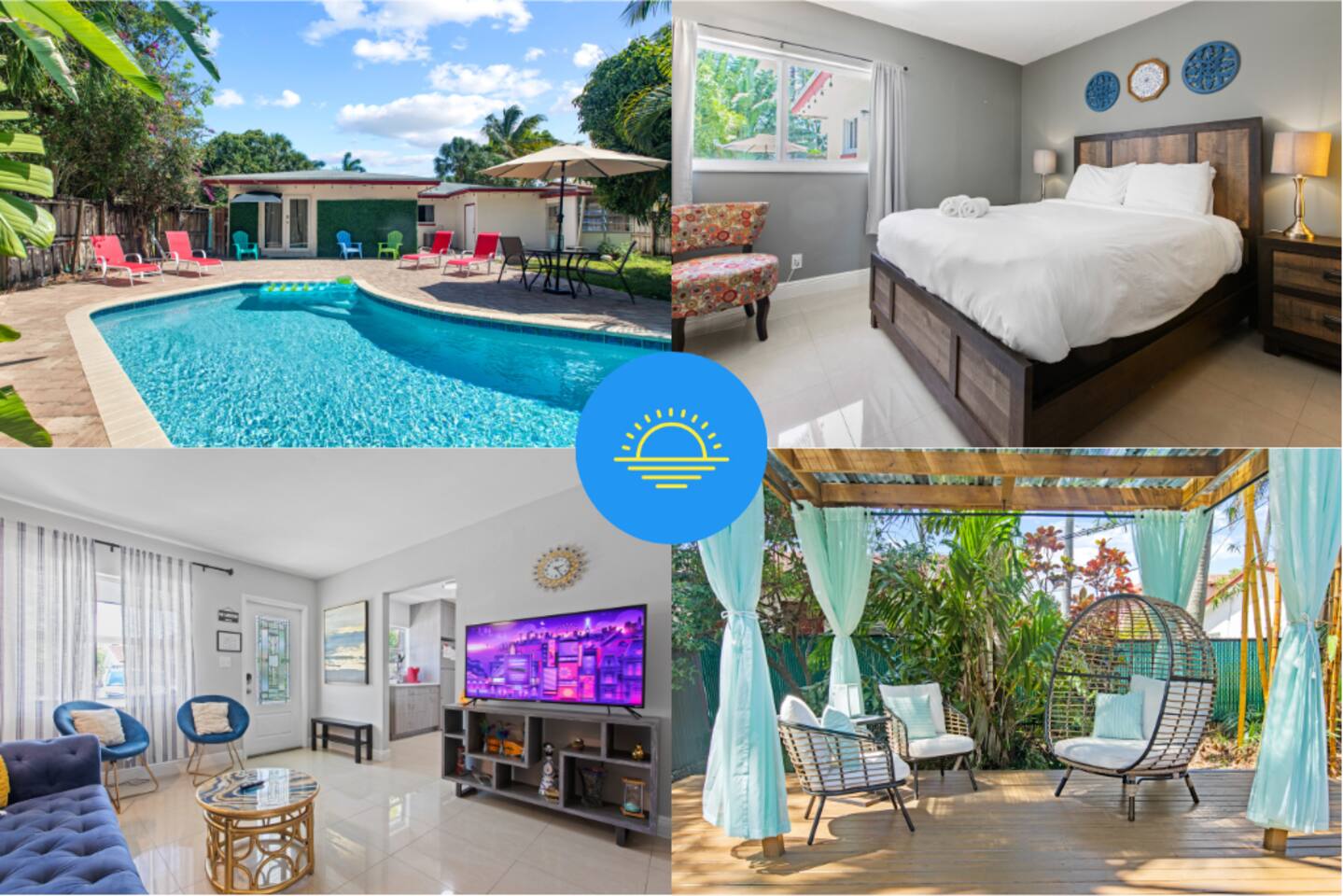 Backyard Pool w Pergola and Grill, Close to Beach